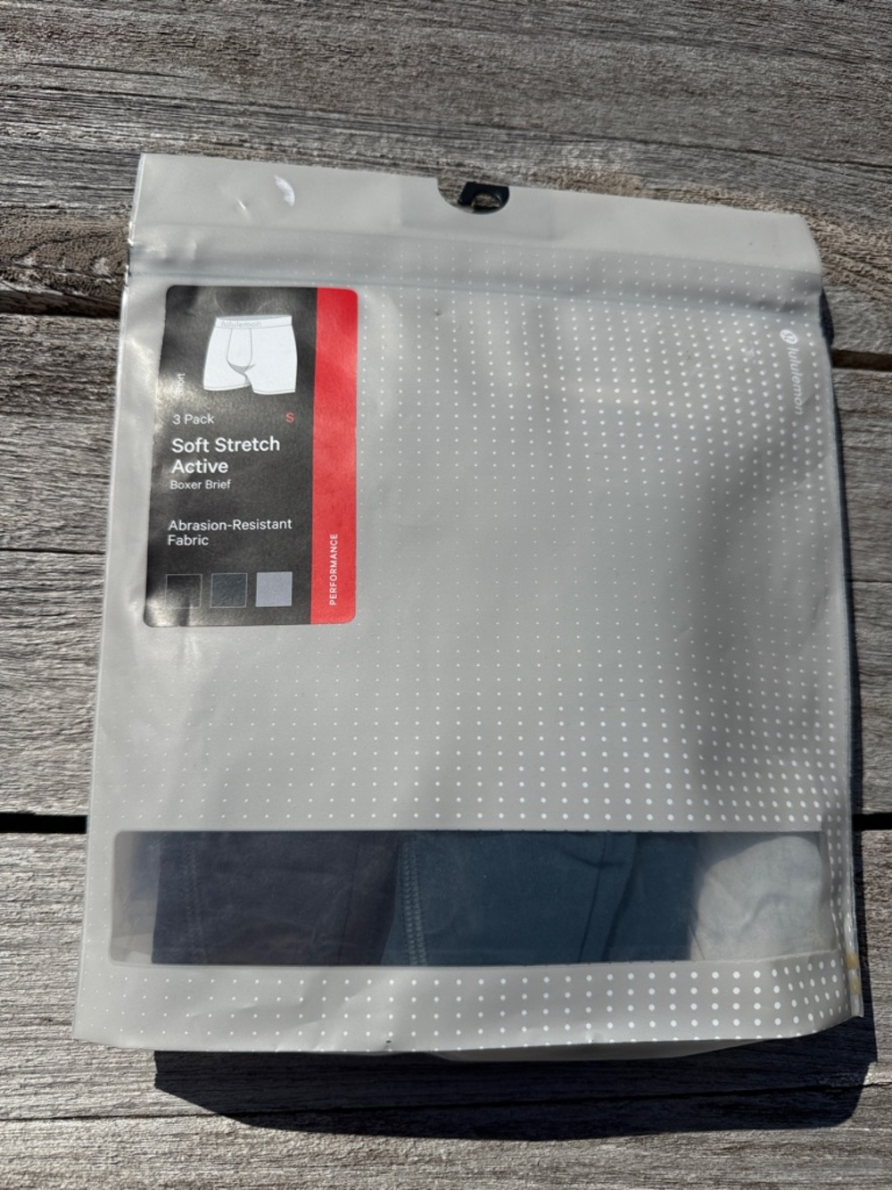 Lululemon‎ Soft Stretch Active Boxer Brief 5" 3 Pack men’s size Small NWT